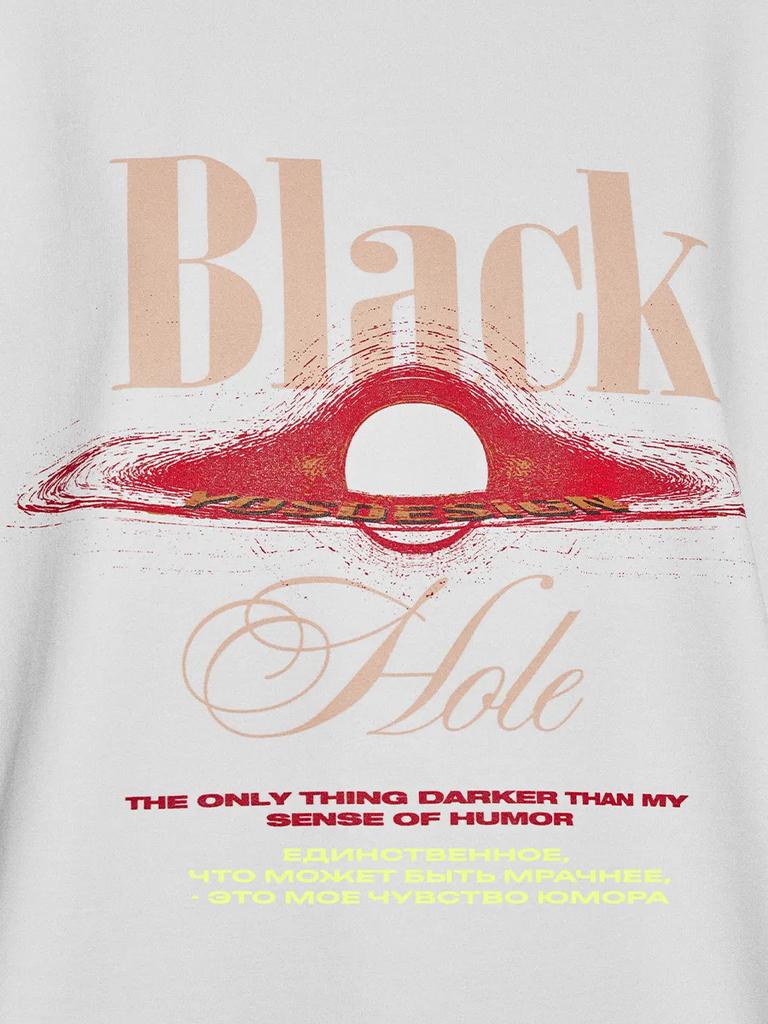Loose personality popular niche chic design sense printing autumn new cotton t-shirt hiphop