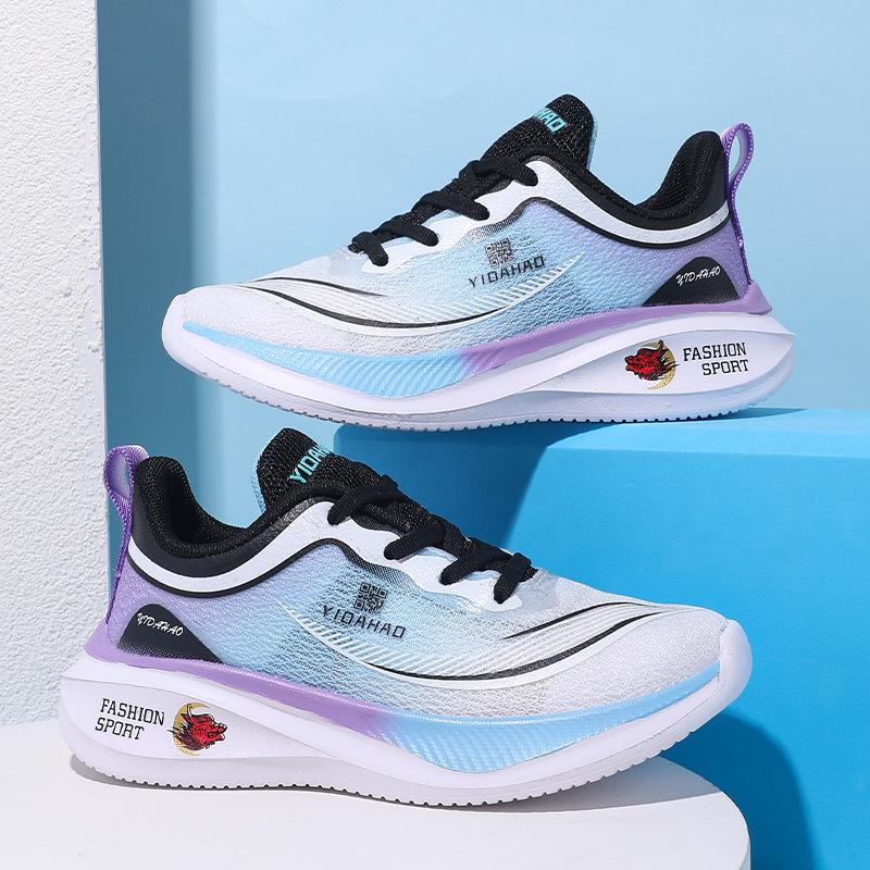 Children's running shoes 2025 spring boys' running shoes Red Rabbit ultra-light mesh breathable rotating buckle girls' running shoes