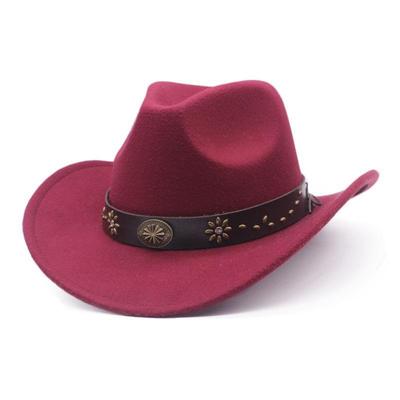 JYL TS DIY  Leather Cowboy Hat Outdoor Riding Cap Faux Leather