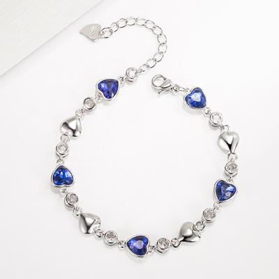 Romantic Bracelet Women's Simple Love Cold Style Bracelet Niche High Sense Blue Sea Bracelet Hand Jewelry