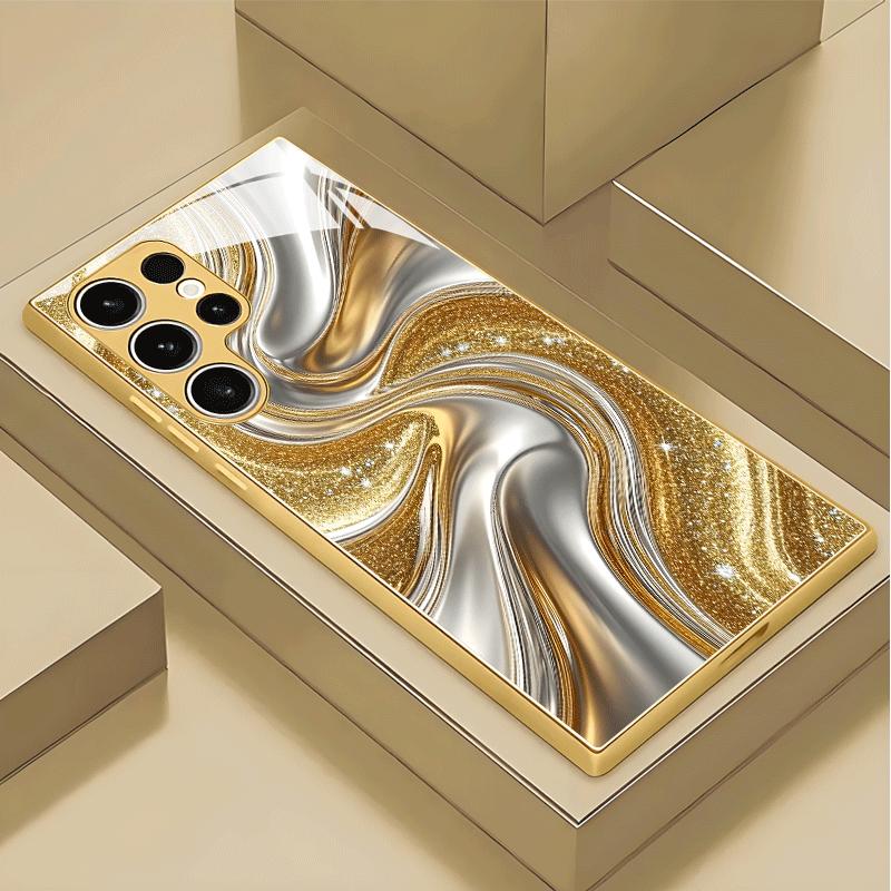 High-end PhoneCase Electroplated Glass TPU PhoneCase for Samsung Galaxy S26 S25 S24 S23 S22 S21 FE Ultra Plus Dropresistant