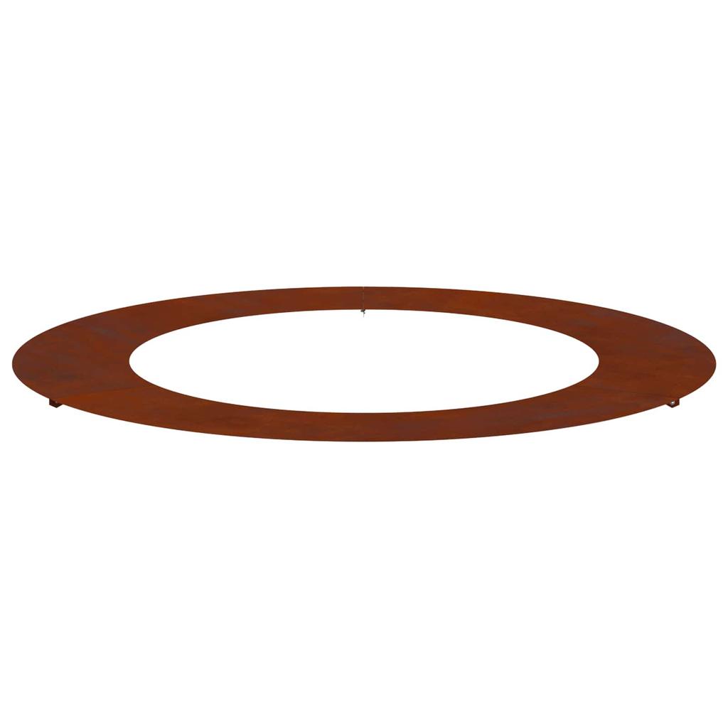 Tree Ring Suitable for Flat Tree Trunks Brown Ø60 90 Cm Weather Resistant Steel