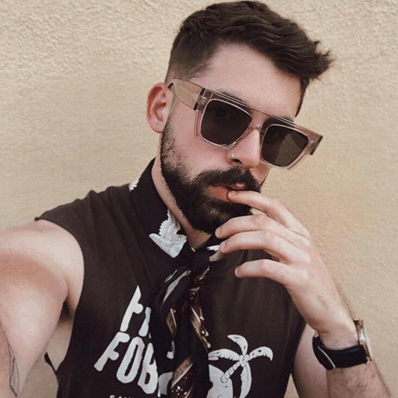 New Classic Oversize Square Sunglasses Men Women Luxury Fashion Unisex Designer Eyewear