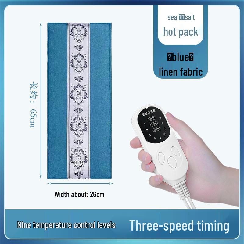 Electric Heating Sea Salt Compress Bag for Waist & Back Therapy