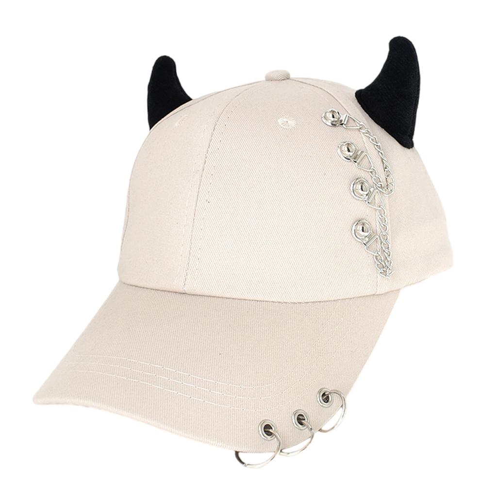 Unique Metal Ring Designs Cotton Baseball Cap Comfortable Hip Hop Hat with Adjustable Strap Hat For Outdoor Activities