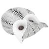 Owl Statue Innovative Resin Animal Sculpture Ornament Art Crafts for Desktop DecorationBS1027 White