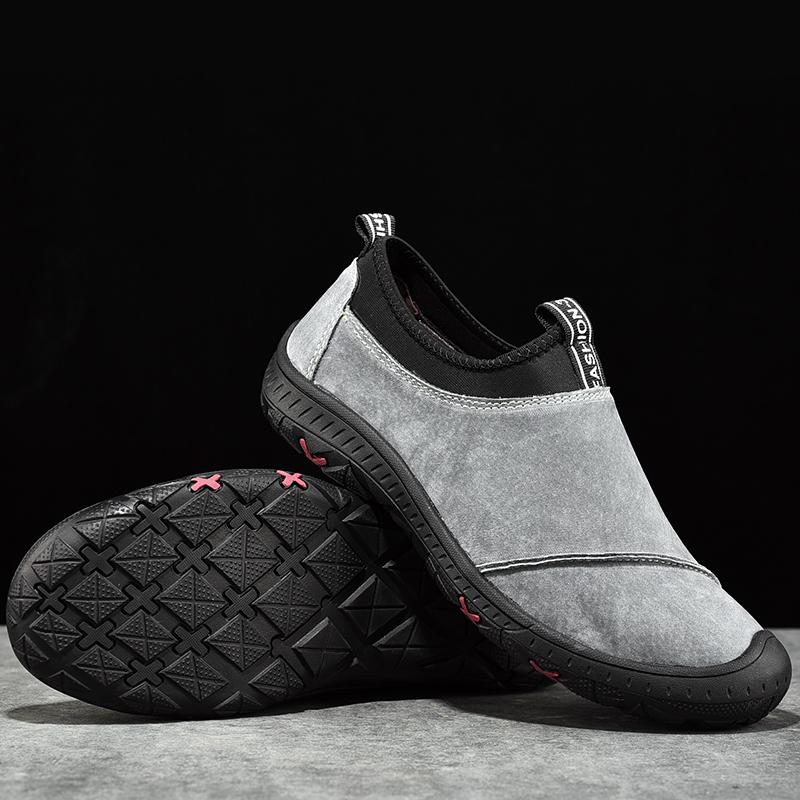 New Soft Leather Men's Shoes Outdoor Men's Loafers Luxury Breathable Men's Driving Shoes Non-Slip Handmade Walking Men Sneakers