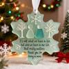 New 2025 Snowflake-Shaped Sea Glass Friendship Decor Handcrafted Sea Glass Ornament Friendship Keepsake Christmas Decoration