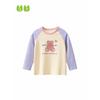 27home Children's Clothing Spring and Autumn Babies' Long Sleeve T-shirt Girl Bear Raglan Sleeve Clothes Baby Cotton Base Shirt