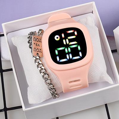 New Women Student Waterproof Girl Kids Children Led Electronic Watch Leisure Sports Digital Watches Men Touch Screen Boy Fashion Digital LED Watch