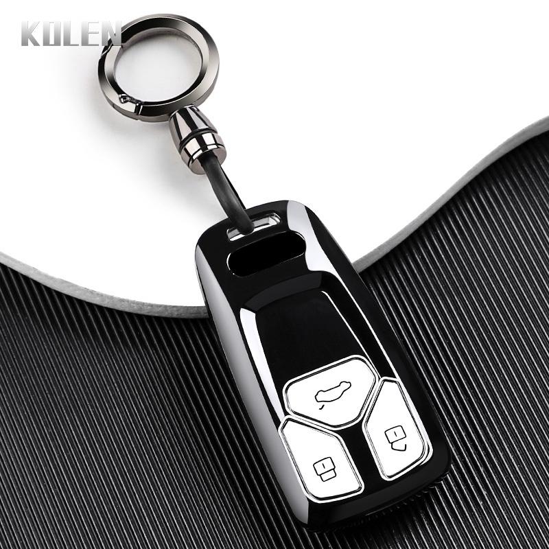 Premium TPU Car Remote Key Case Cover Shell for A4 B9 A5 A6L A6 S4 S5 S7 8W Q7 4M Q5 TT TTS RS Coupe Keychain Accessories