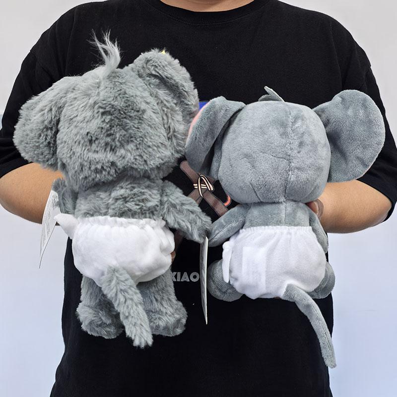 Tom And Jerry Plush Toy Diaper-Style 18Cm25Cm Tuffy Soft Doll Toy: Cuddly Movie Characters Stuffed With Cute Appeal
