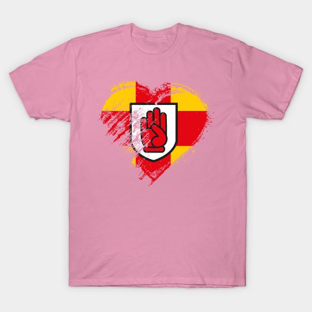 T Shirt Women Grungy I Love Ulster Provincial Heart Flag Harajuku Print Kawaii Tshirt Summer Short Sleeve Female T-Shirt Top Tee