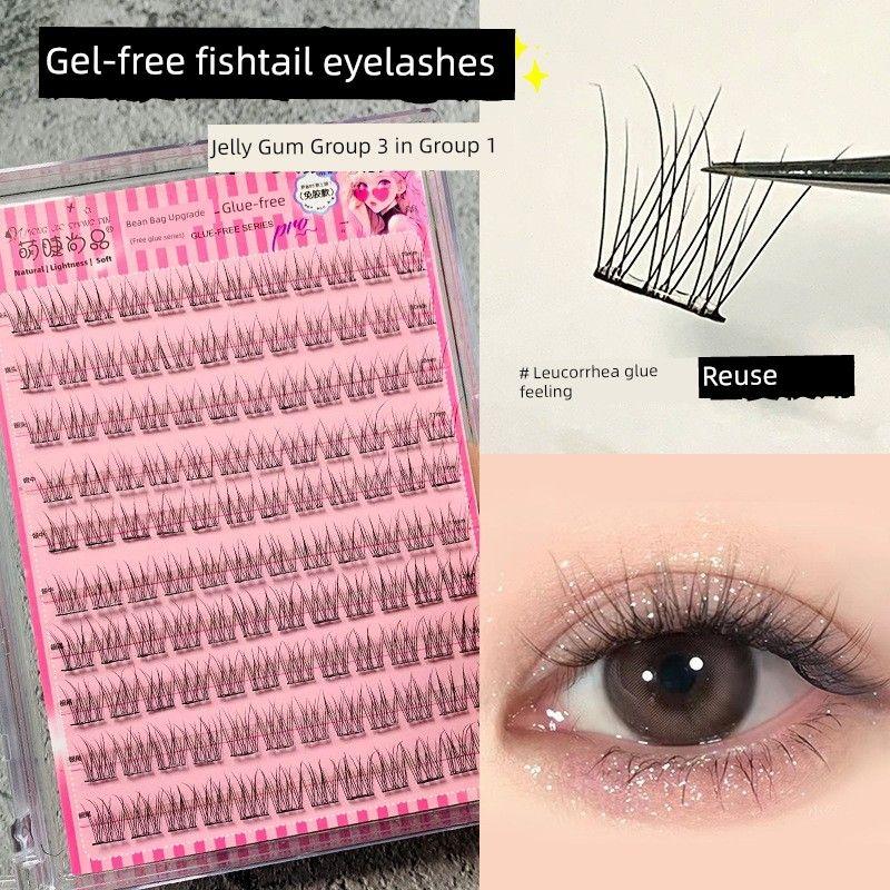 No Glue Thick Bean Bag Trilogy Fake Eyelashes