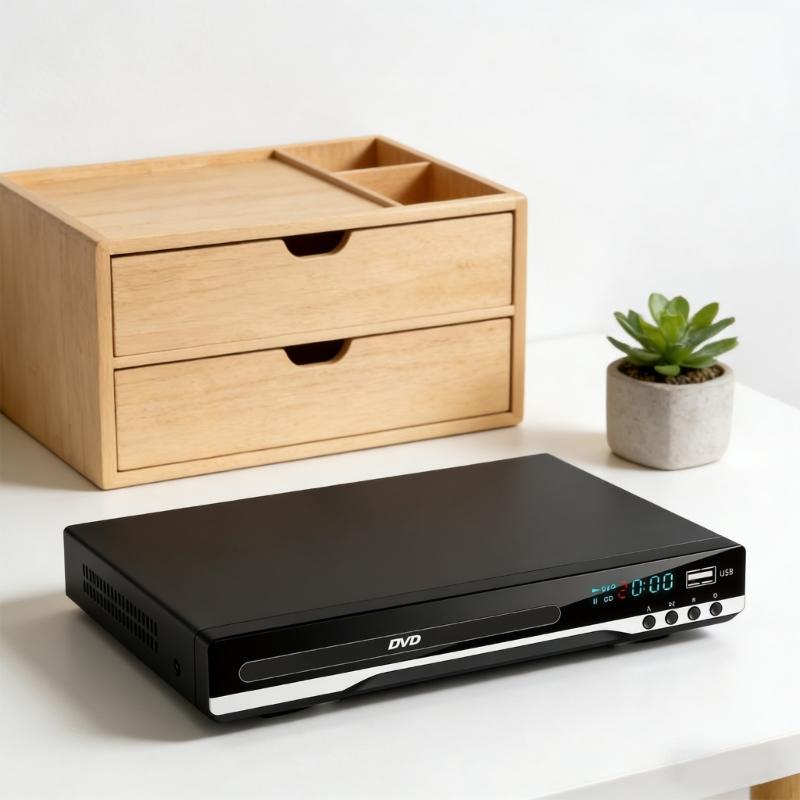 Disc Player Home Theater All Format Disc Compatible for Movies Music Video VCD Playback Home Theater Family Entertainment