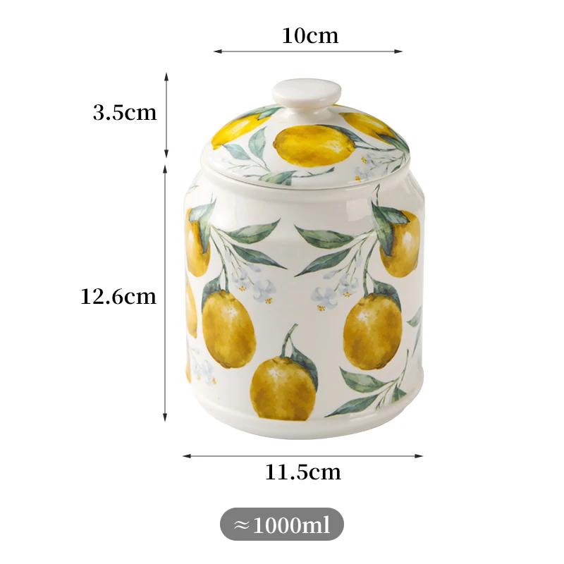 

Креативная керамическая банка для хранения в скандинавском стиле с крышкой, диспенсер для хлопьев, банка для хранения кофейных зерен, конфет, украшение для дома и рабочего стола, банка