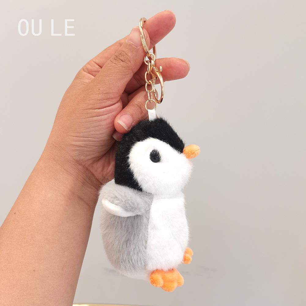 Cute Penguin Plush Spouse Cartoon Grabbing Machine Doll Plush Toy Couple Keychain Bag Hanging Decoration