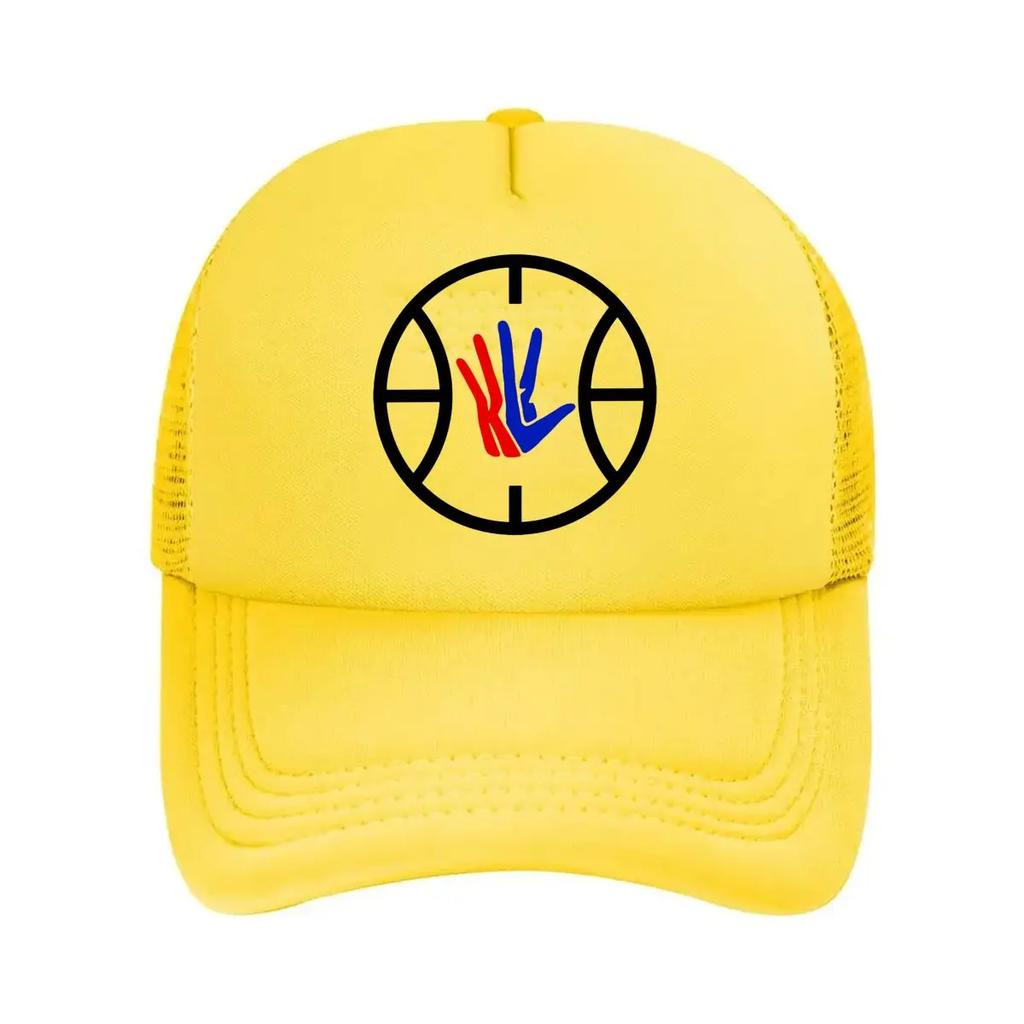 Symbolic Hand within Circular Frame Design Mesh Baseball Cap