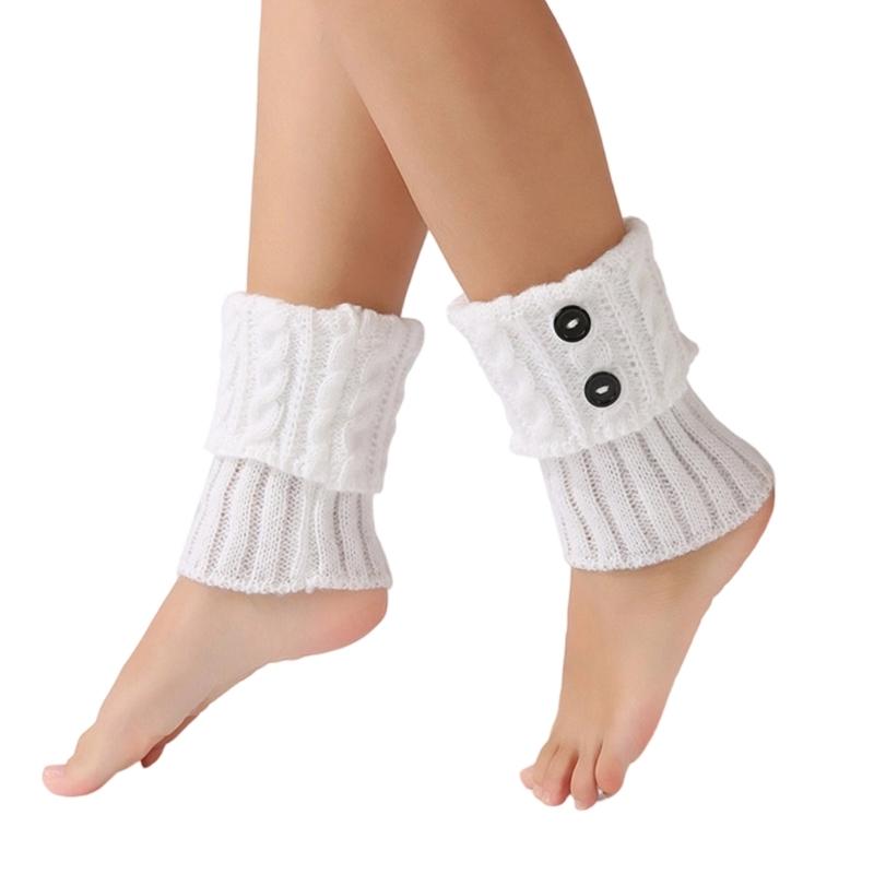 Women's Short Knitted Leg Warmers Acrylic Boot Cuffs for Superior Warmth Comfort Elastic Fit Ideal for Winter Activities