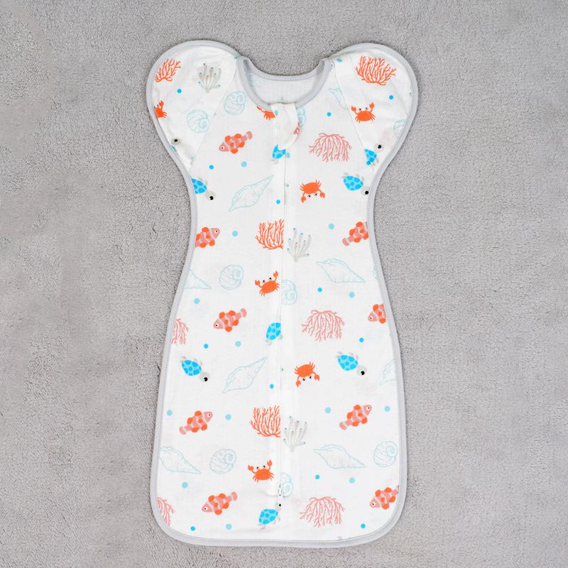 Newborn Anti-Startle Swaddle Sleeping Bag with Stretch Sleeves