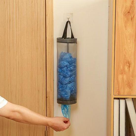 1/3Pcs Kitchen Garbage Bag Holder Large Capacity Easy to Install Wall Mount Trash Bag Dispenser Hanging Storage Bag Organizer