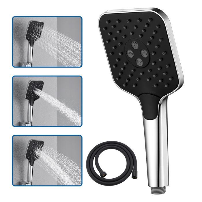 Pommeau de Douche - Économique - 3 Modes Ajustables - Anti-calcaire - Flexible 1.5M - Chromé