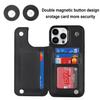 Fashion Magnetic Card Holder Flip Wallet Leather Case for iPhone 15 14 13 12 11 Pro Max 8 7Plus for Samsung S23 S22 S21 Ultra Plus A53 A14 A13 A12 A54