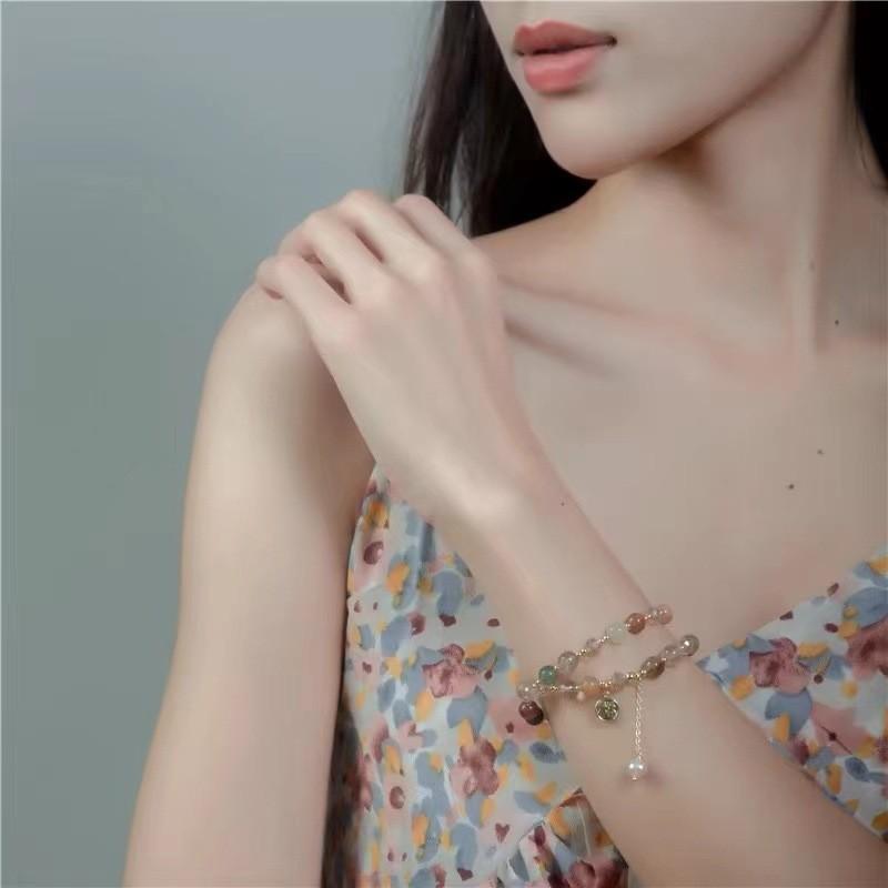 Double Artistic Layer Pearl Bracelet Elegant Handmade Jewelry For 2024 Spring