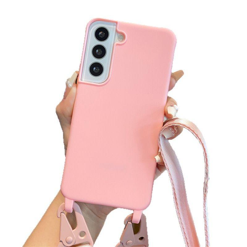 Mobile Phone Case Chain Lanyard Integrated for Samsung S25Ultra S24PS23 Mobile Phone Case Japanese and Korean A32A56A55