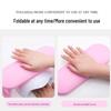 Portable Foldable Russian Manicure Hand Rest with Lamp Support
