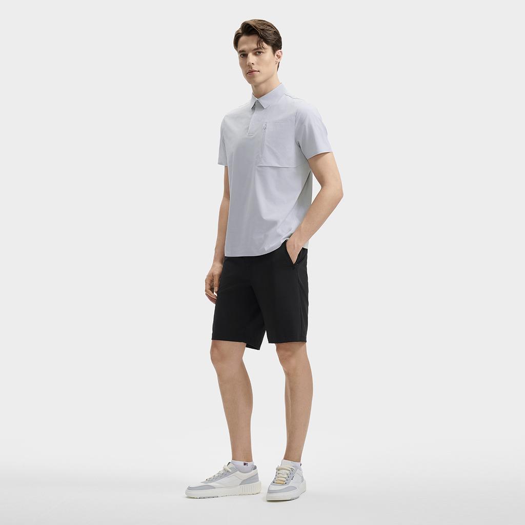 New FILA Casual Shorts Men's Jet Black F11M432802FBK