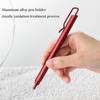 Kaco Metal Gel Pen 0.5MM Black Ink Refills Luxury Ballpoint Pens Business Signature Stylos Pen Holder Design Stationery Supplies