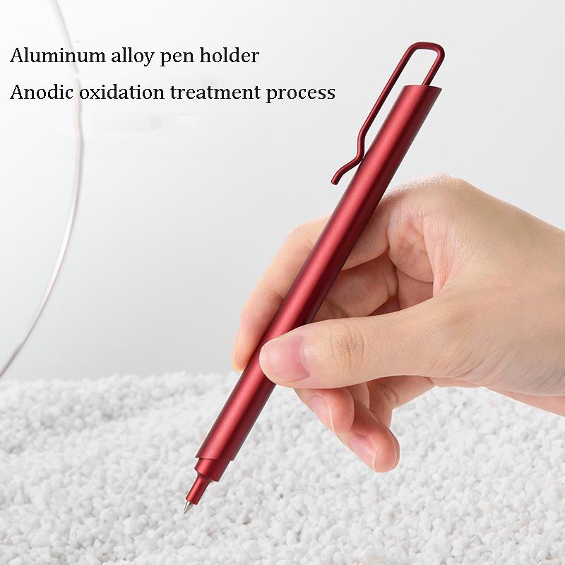 Kaco Metal Gel Pen 0.5MM Black Ink Refills Luxury Ballpoint Pens Business Signature Stylos Pen Holder Design Stationery Supplies