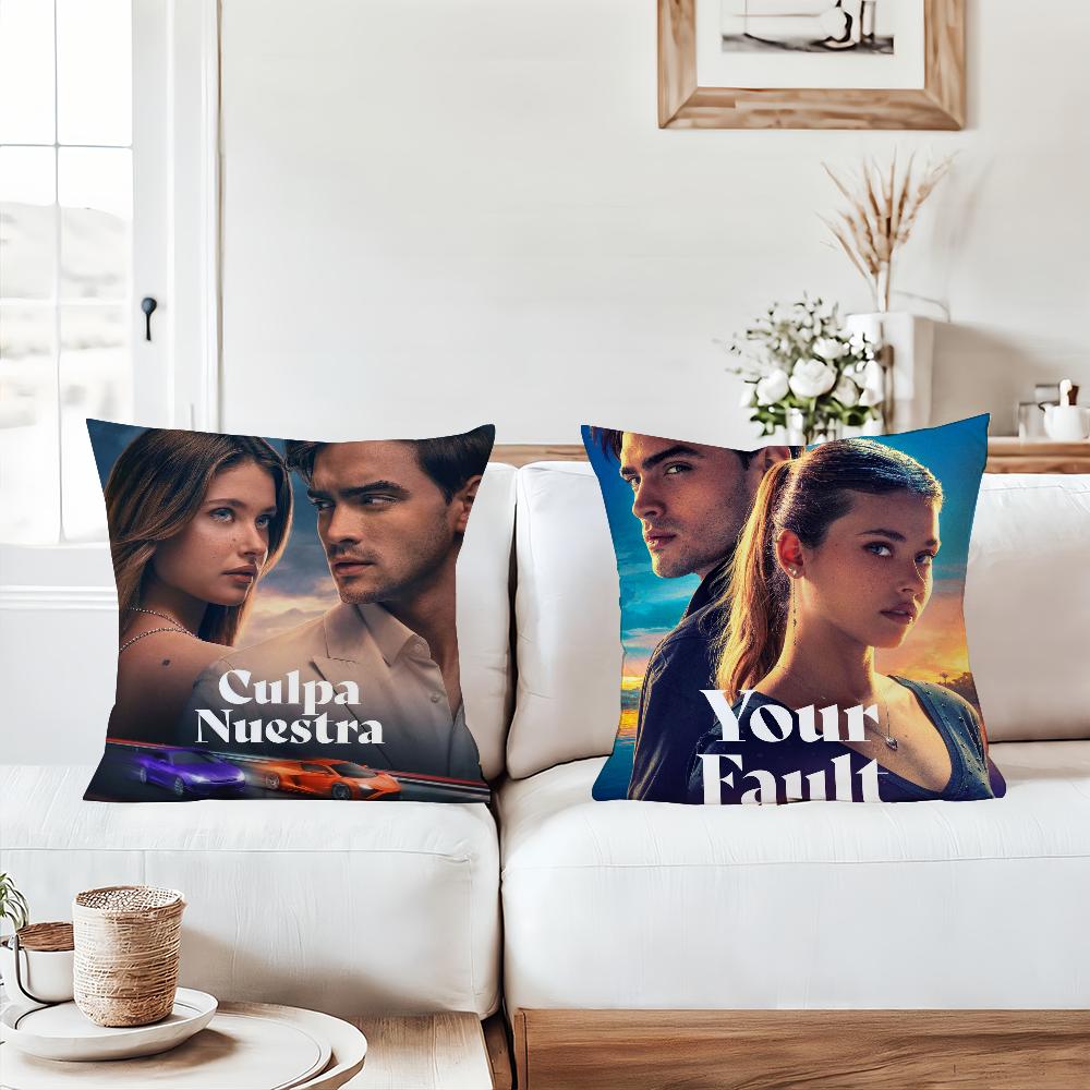Spanish Love Tv M-My F-Fault Pillow Case Office Cushions Suitable For Sofa Car Bedroom Decorative Cushion Cover