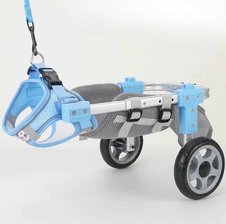 Adjustable Dog Hind Leg Wheelchair Disabled Pet Walker with Hind Leg Support and Hip Support Dog/Cat Hind Leg Auxiliary Vehicle XS