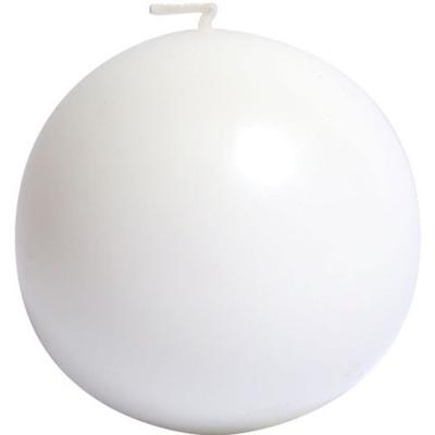 WHITE BALL CANDLE Ø80 Mm