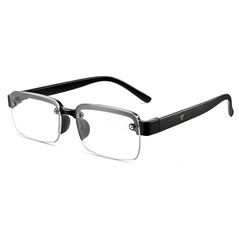 

Винтажная безободковая оправа Высокое разрешение Защита от синего света Очки для чтения Мужские Женские Квадратные Очки для пресбиопии против усталости +350 degrees чёрный