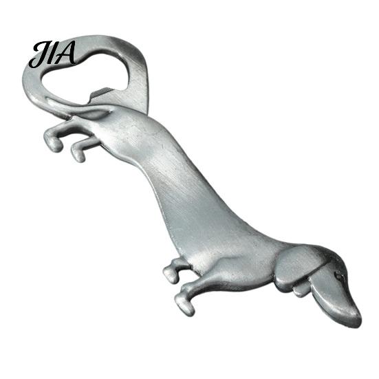 Portable Beer Cap Remover Dachshund Dog Bottle Opener, Zinc Alloy Cute Puppy Wine Accessory Metal Opener for Kitchen Bar And Home