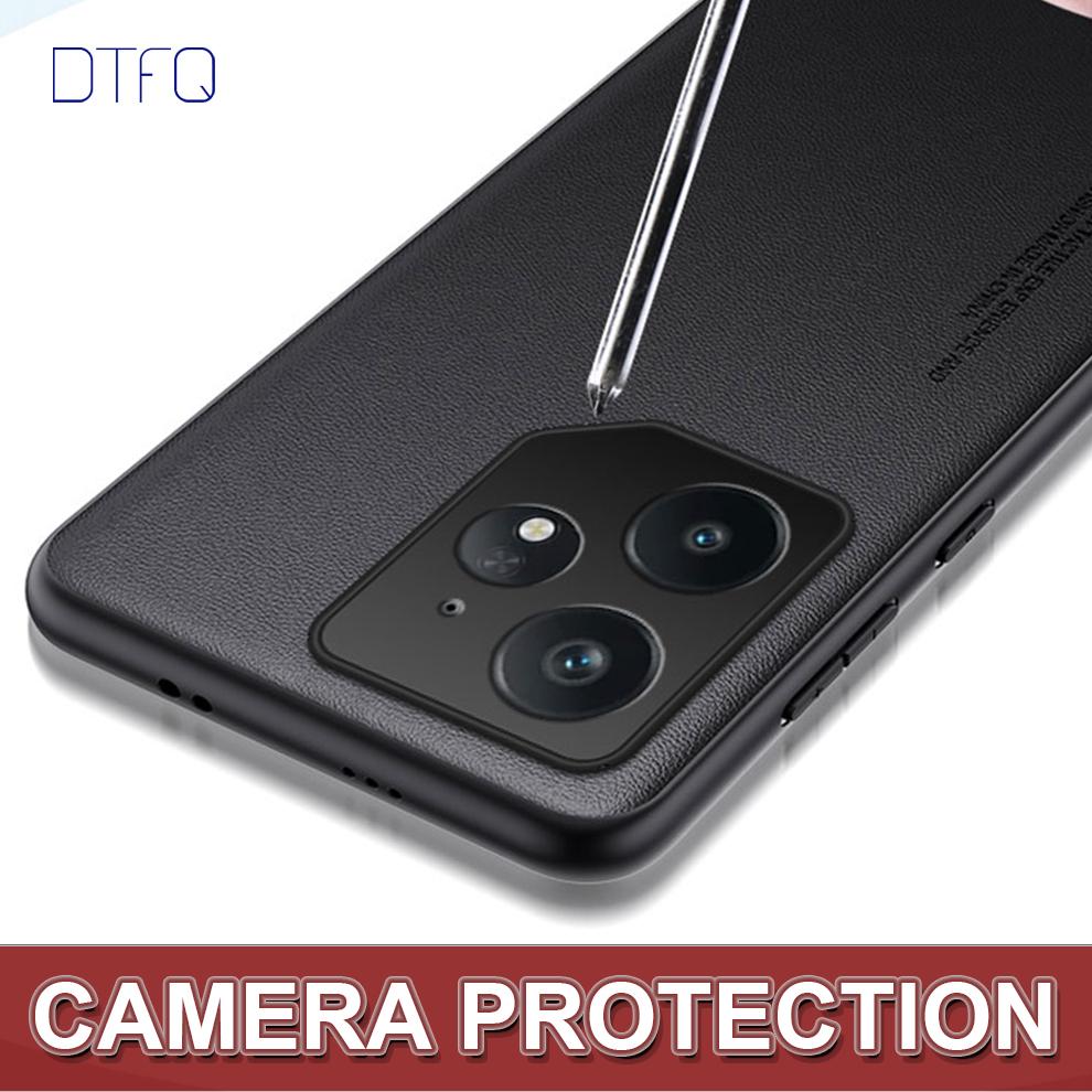 Luxury Leather Case for Realme GT Neo7 Coque Funda Back Cover Shockproof Leather Pattern Case for Realme GT Neo 7