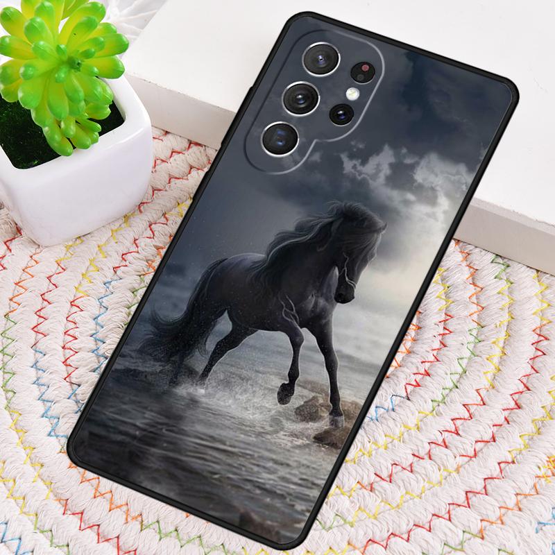 Running Horse Animal TPU Phone Case For Samsung Galaxy Note 10 Pro S26 S25 S24 S23 S22 Ultra Plus S21 FE S20 Shockproof Cover