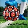 Custom Text Size 5 Soccer Ball, Standard Match Football For OutdoorLucky Luke
