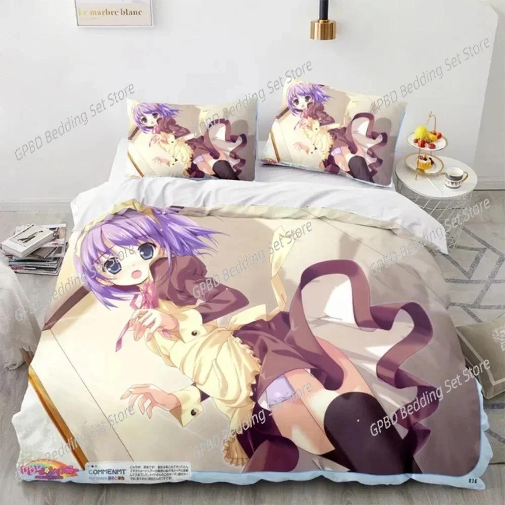 Anime Kotori Itsuka Cosplay Beding Set 3D Printed Suitable for Bedrom Soft Duvet Cover Set With Pilowcases Children Kids Home Textile