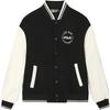 Fila 2023 Autumn New Woven Jacket Casual Loose New Snow Velvet Cotton Baseball Jacket Unisex Jackets Water-Milk-White F11U339702FIV