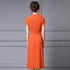 Zhili Elegantes Sommer 2025 Damen Acetat Slim-Fit Langes Kleid