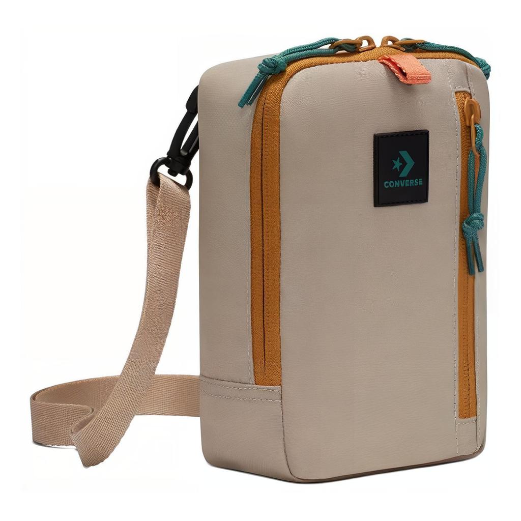 New Converse Polyester Cell Phone Pouch, Shoulder Bag, Crossbody Bag Regular Unisex Beige 10024555-A02