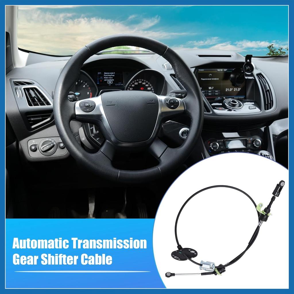 No.CJ5Z7E395A Automatic Transmission Gear Shifter Cable for Ford Escape 1.6L 2.0L 2.5L L4 2013-2016 Auto Trans Control Range Selector Lever Cable