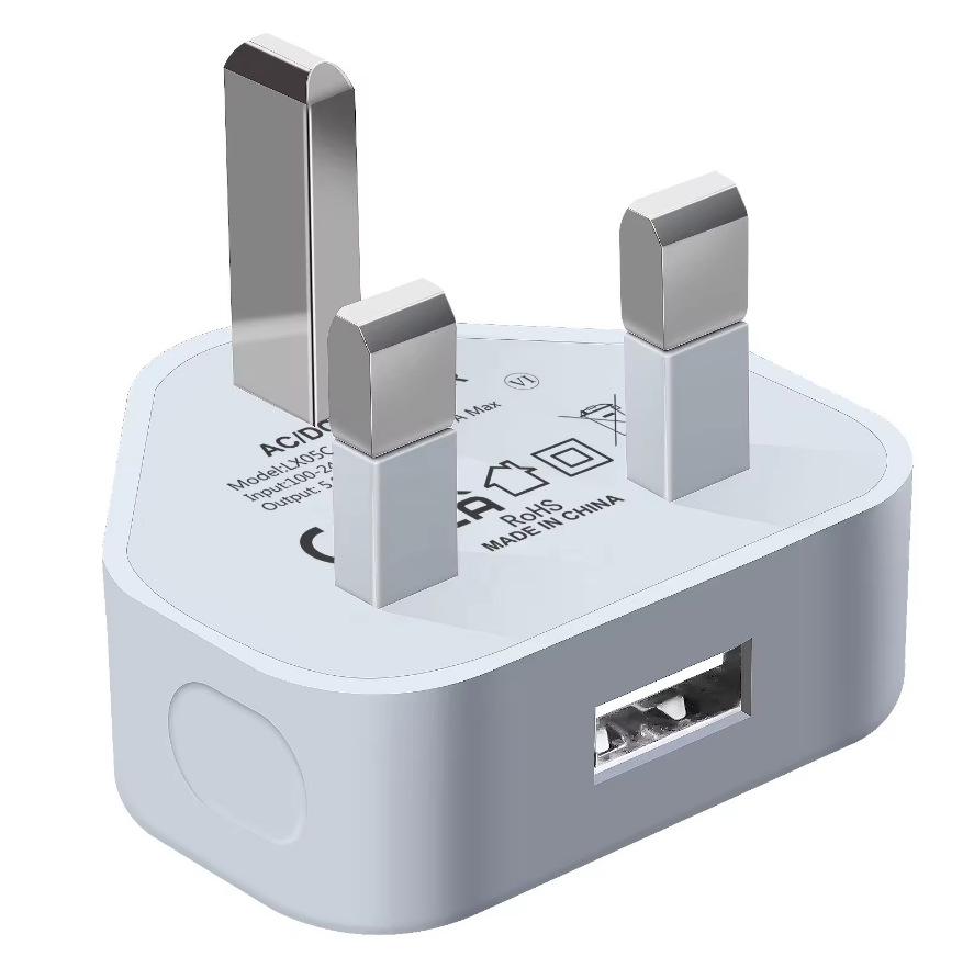 

Dual USB 5V2A Fast Charger, CE Certified, UK Plug Power Adapter