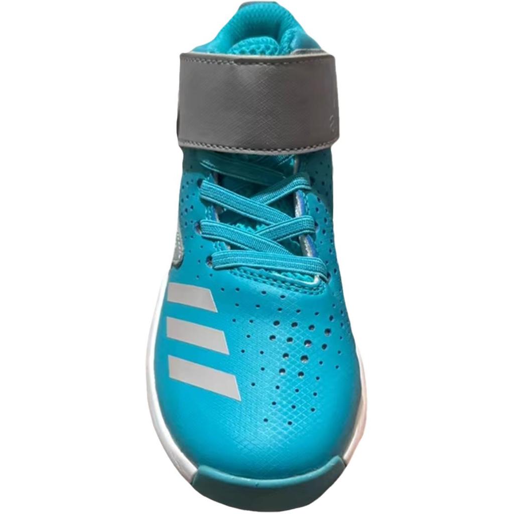 Adidas Performance Comfortable Soft Mid-Top Kids Basketball Shoes Kids Basketball Shoes Blue BB8307