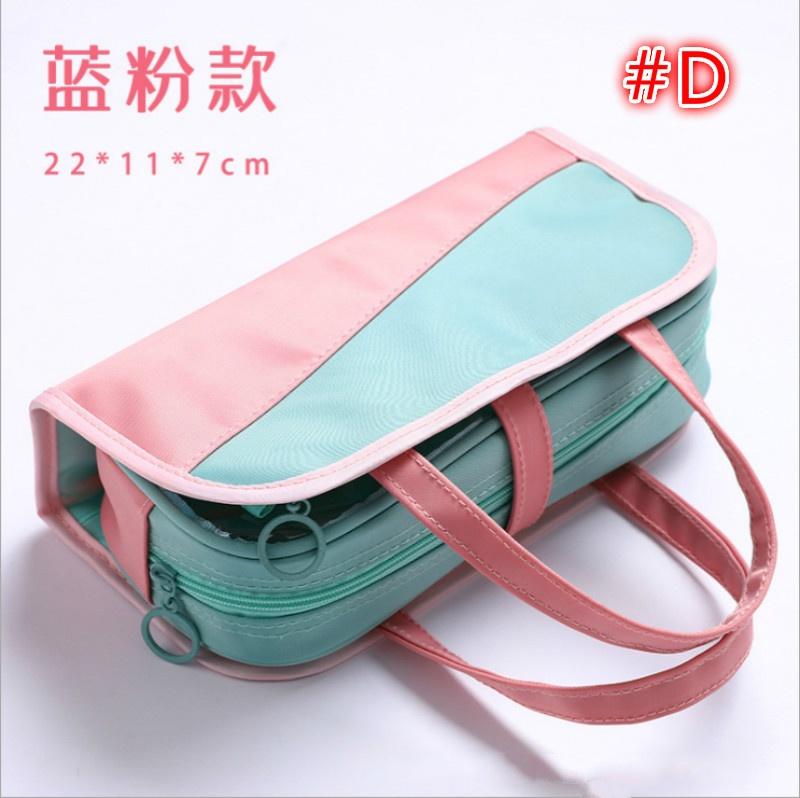 Big Capacity Canvas Storage Pouch Pen Pencil Case Stationery Bag Holder for School Office