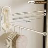 Punch-Free Rotating Suction Cup Bathroom Towel Rack